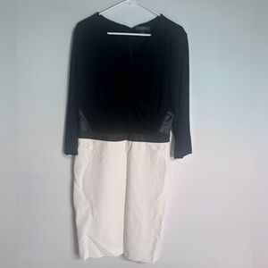 Ralph‎ Lauren Holiday black and white dress Size 16